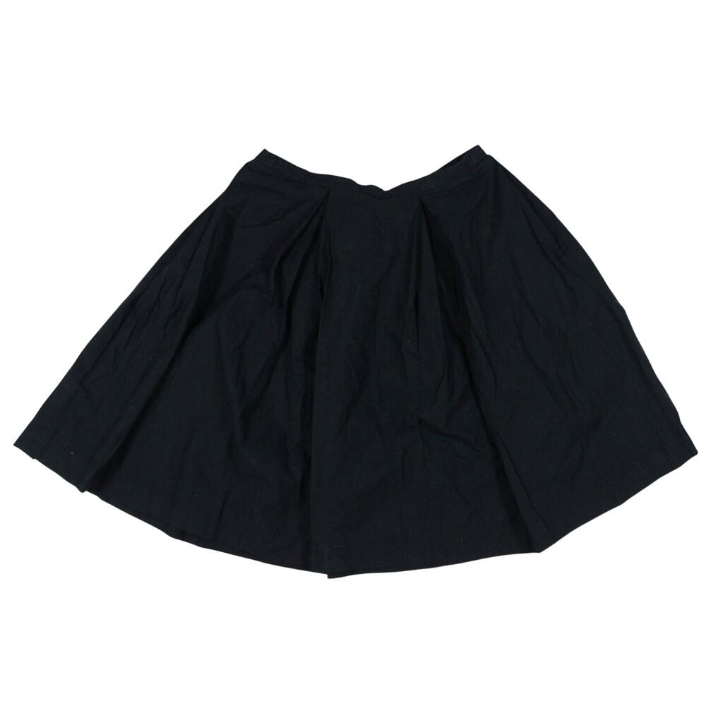Anthropologie Elevensies black full circle skirt knee retro rockabilly sz 8 NEW